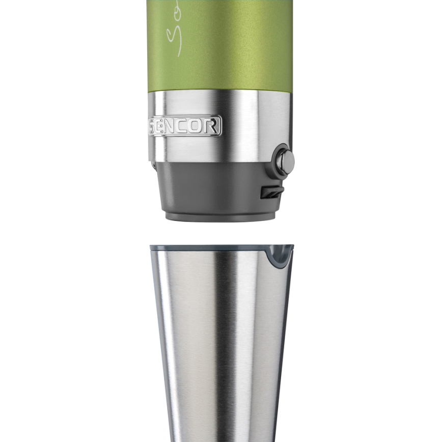 Sencor - Staafmixer 4in1 1200W/230V roestvrij staal/groen