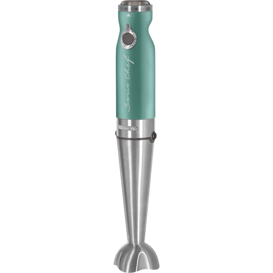 Sencor - Staafmixer 4in1 1200W/230V roestvrij staal/turkoois