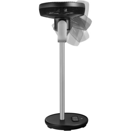 Sencor - Staande ventilator 3D UltraSilent 26W/230V Wi-Fi zwart + afstandsbediening