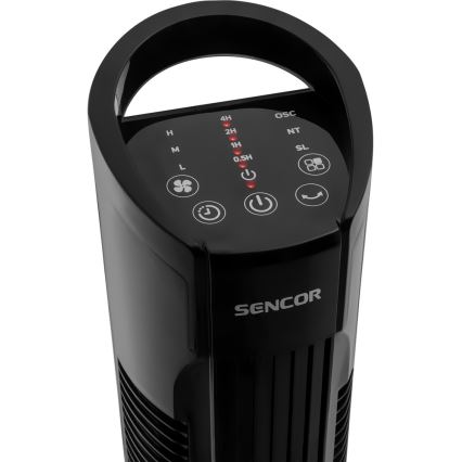 Sencor - Staande Ventilator 50W/230V zwart + afstandsbediening