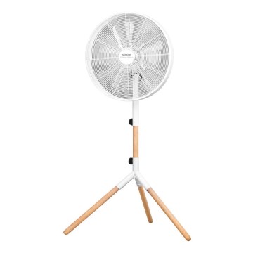 Sencor - Staande ventilator 50W/230V Ø 40 cm wit/beuk