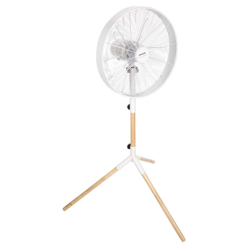 Sencor - Staande ventilator 50W/230V Ø 40 cm wit/beuk