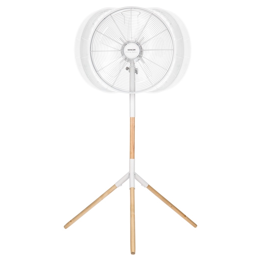 Sencor - Staande ventilator 50W/230V Ø 40 cm wit/beuk