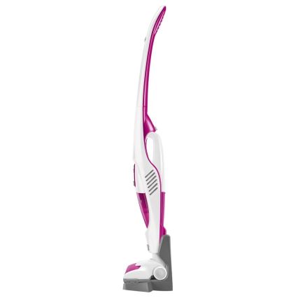 Sencor - Steelstofzuiger met met elektrische roterende borstel 2in1 70W/12V 1800 mAh wit/pink