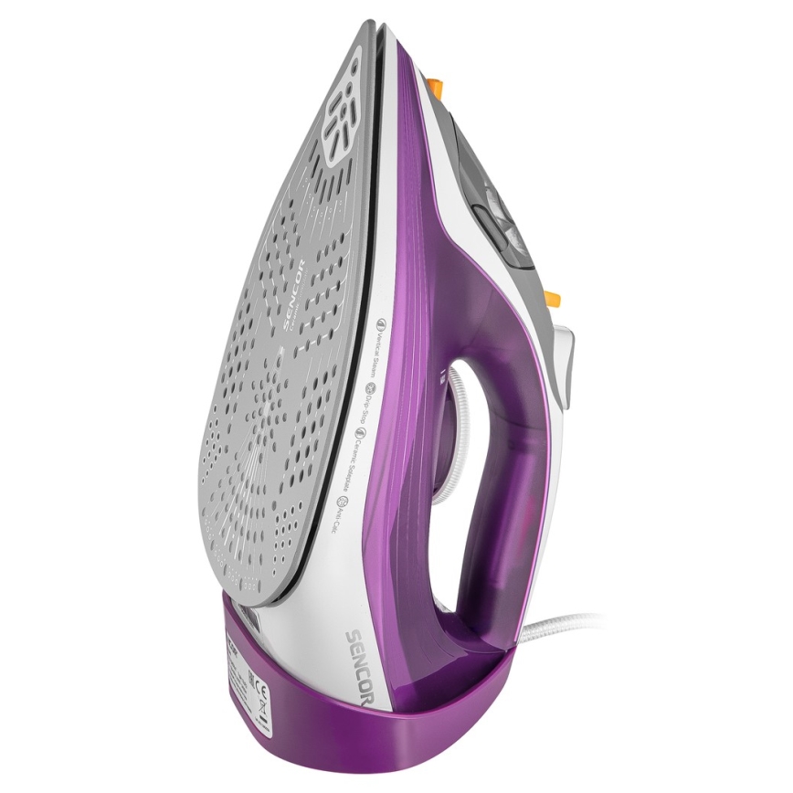 Sencor - Stoom Strijkijzer 2400W/230V paars/wit