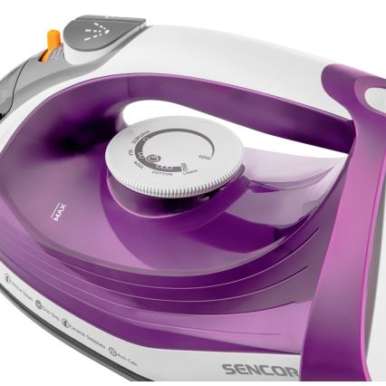 Sencor - Stoom Strijkijzer 2400W/230V paars/wit