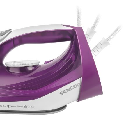 Sencor - Stoom Strijkijzer 2400W/230V paars/wit