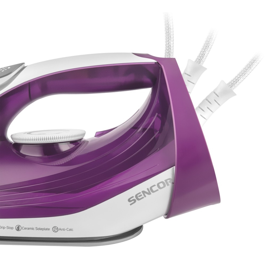 Sencor - Stoom Strijkijzer 2400W/230V paars/wit