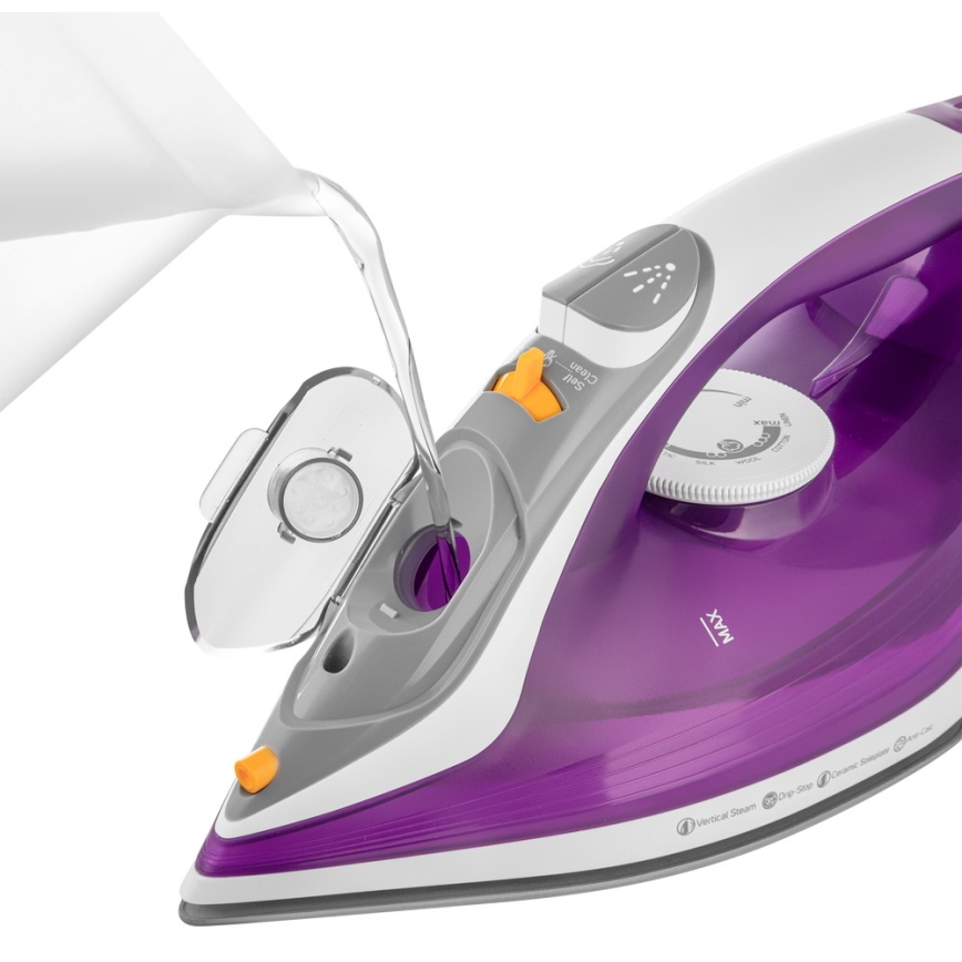 Sencor - Stoom Strijkijzer 2400W/230V paars/wit