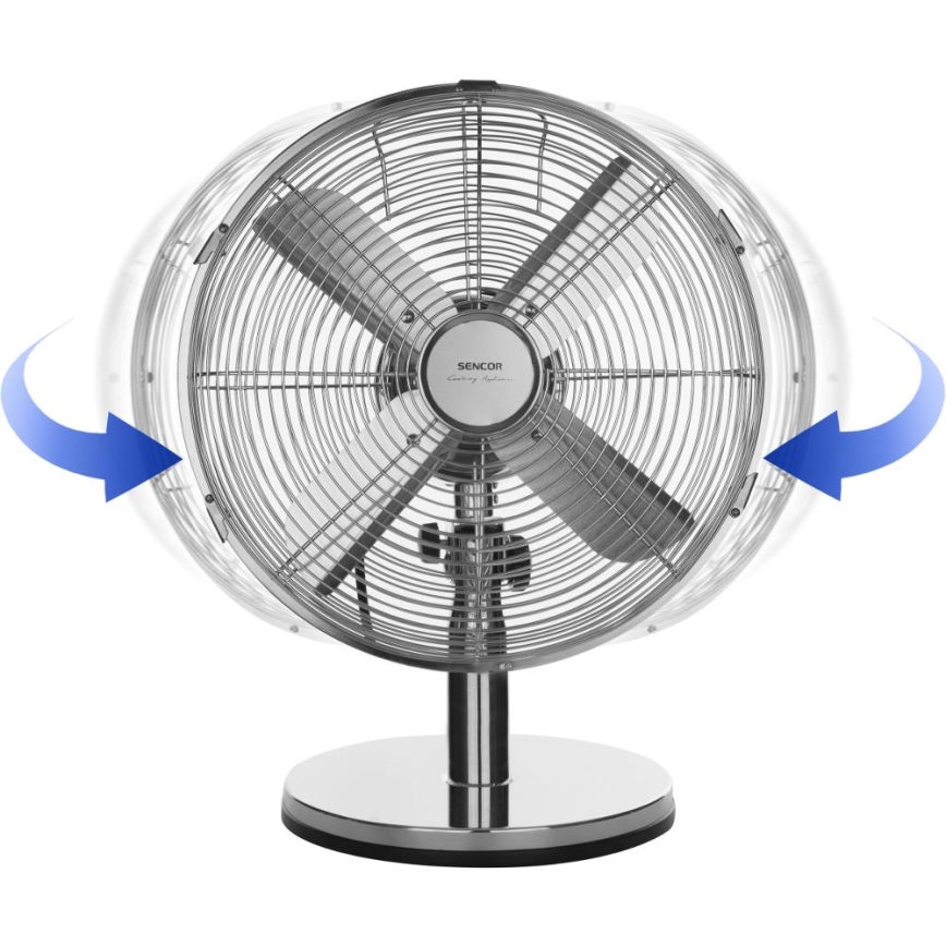 Sencor - Tafelventilator 35W/230V glanzend chroom