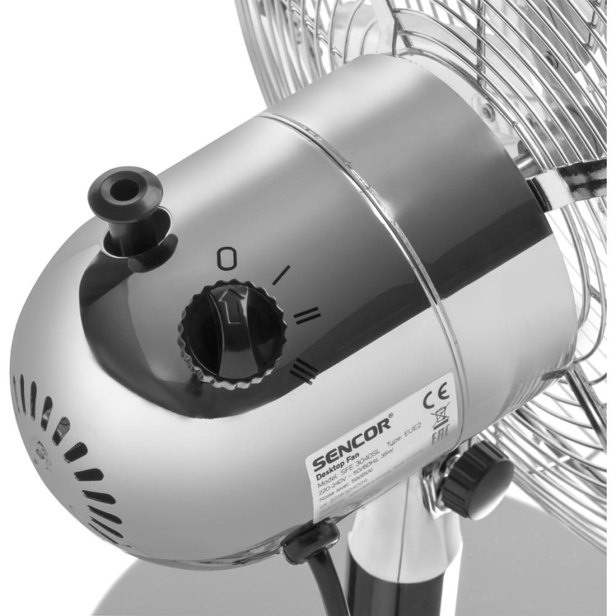 Sencor - Tafelventilator 35W/230V glanzend chroom