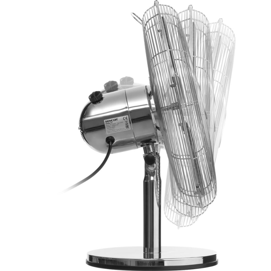Sencor - Tafelventilator 50W/230V glanzend chroom