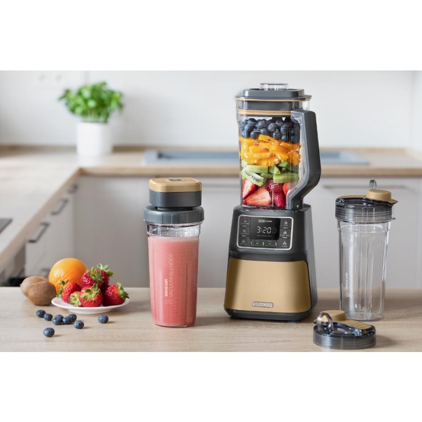 Sencor - Vacuüm tafelblender 1500W/230V goud