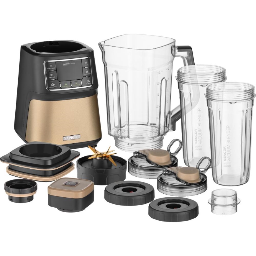 Sencor - Vacuüm tafelblender 1500W/230V goud