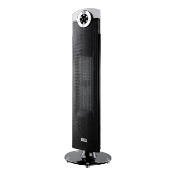 Sencor - Ventilator met keramisch verwarmingselement 1300/2500W/230V zwart + afstandsbediening