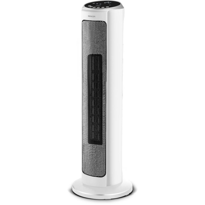 Sencor - Ventilator met keramisch verwarmingselement 2200 W / 230 V, Wi‑Fi, wit + afstandsbediening