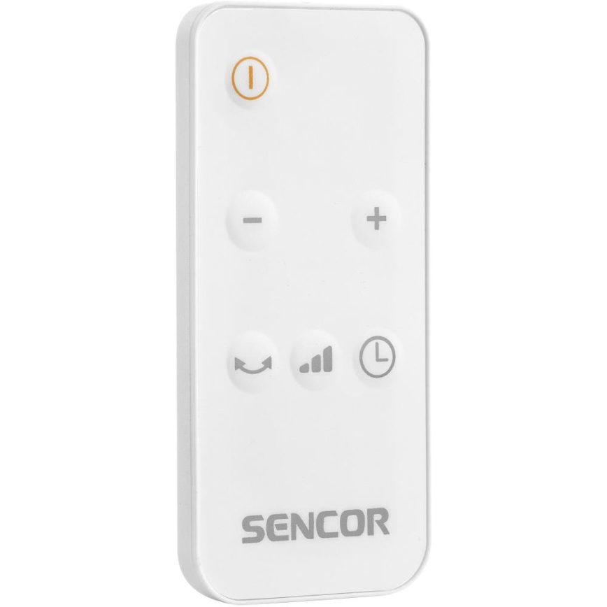 Sencor - Ventilator met keramisch verwarmingselement 2200 W / 230 V, Wi‑Fi, wit + afstandsbediening