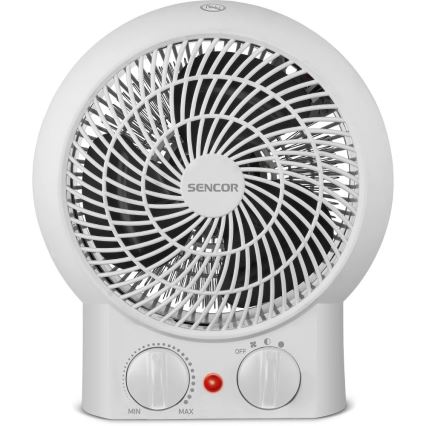 Sencor - Ventilator met verwarmingselement 1200/2000W/230V wit