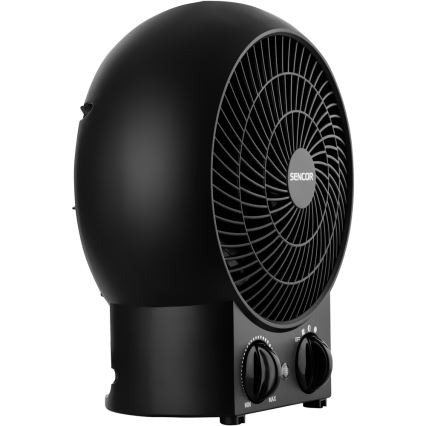 Sencor - Ventilator met verwarmingselement 1200/2000W/230V zwart