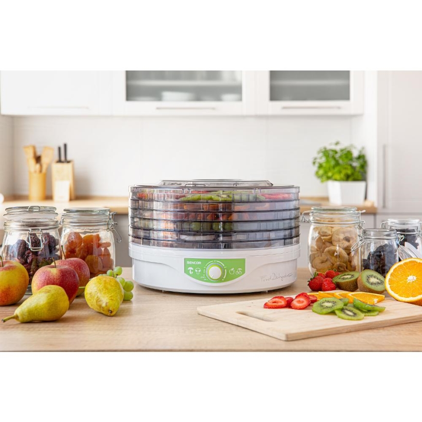 Sencor - Voedseldroger met thermoregulatie 250W/230V