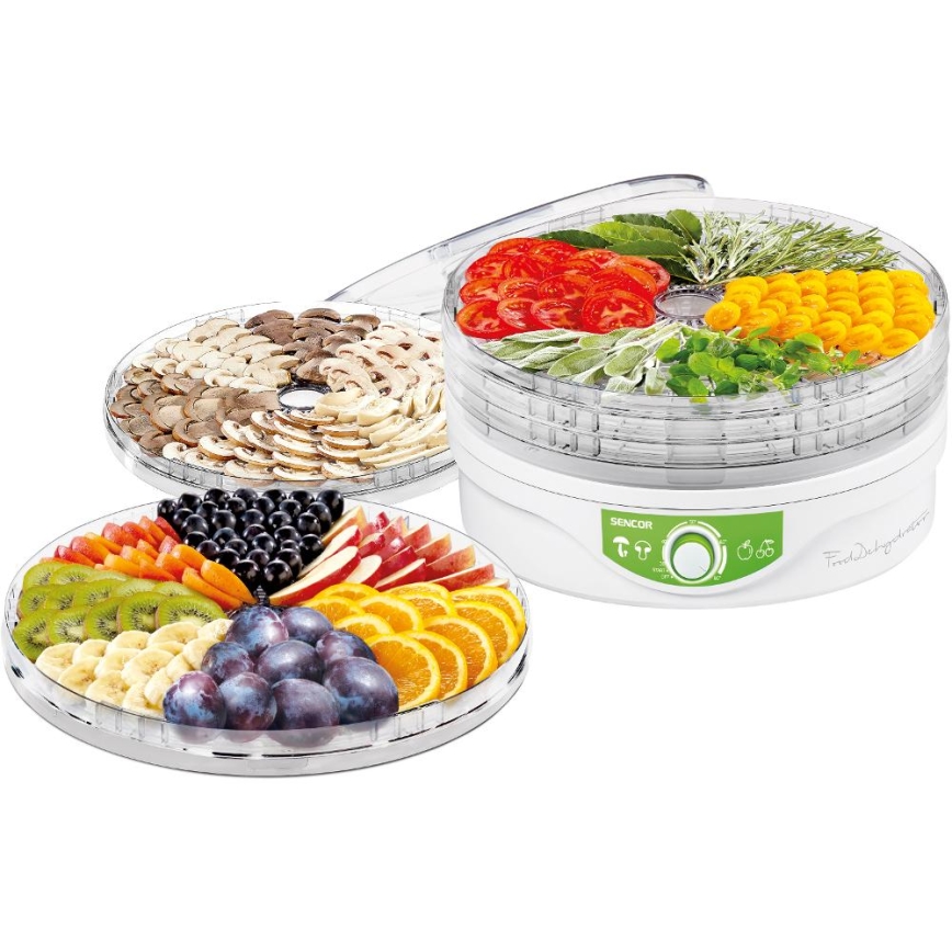 Sencor - Voedseldroger met thermoregulatie 250W/230V