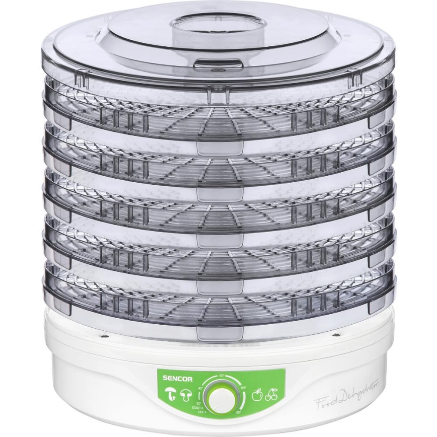 Sencor - Voedseldroger met thermoregulatie 250W/230V