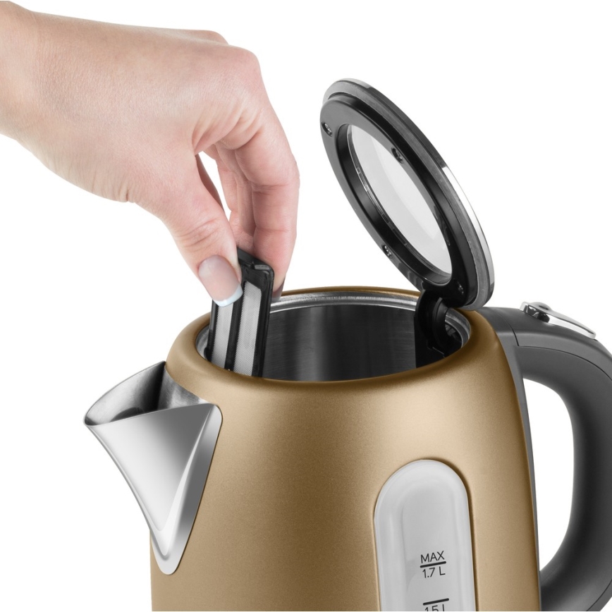 Sencor - Waterkoker 1,7 l 2150W/230V goud