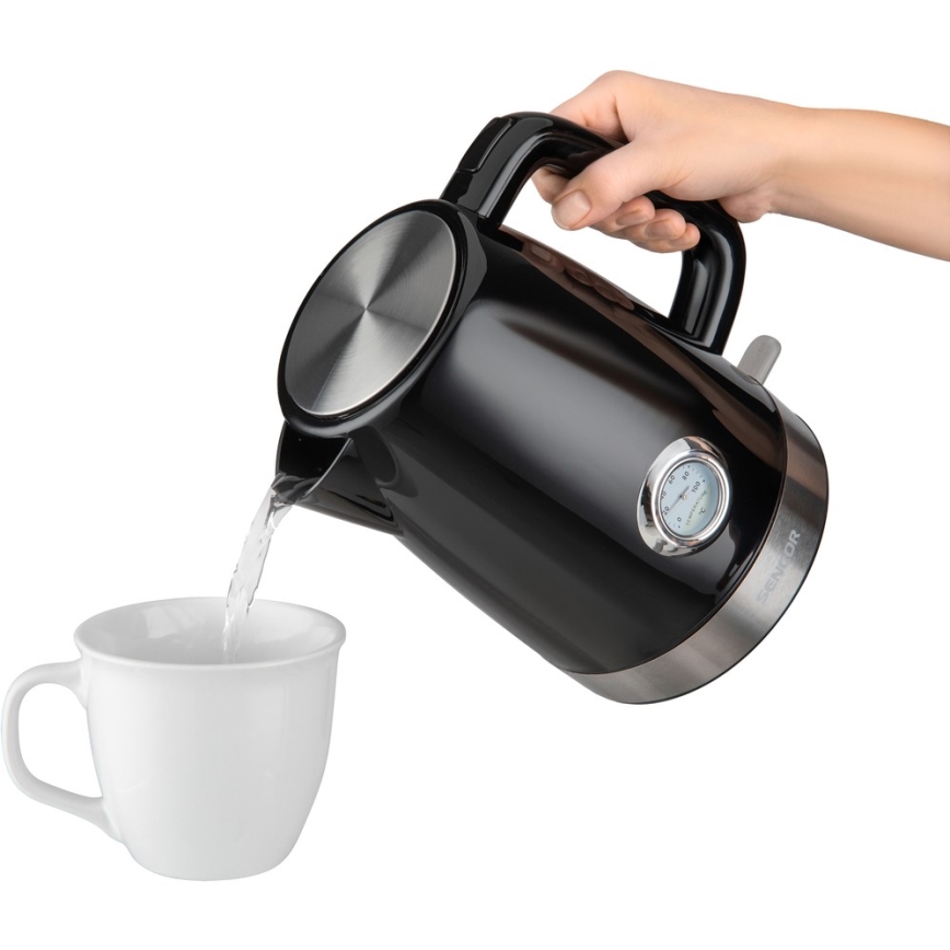 Sencor - Waterkoker 1,7 l 2150W/230V zwart