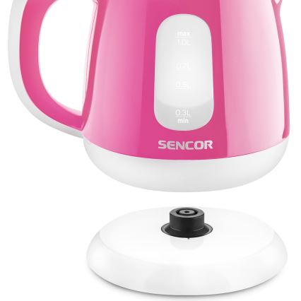 Sencor - Waterkoker 1 l 1100W/230V roze