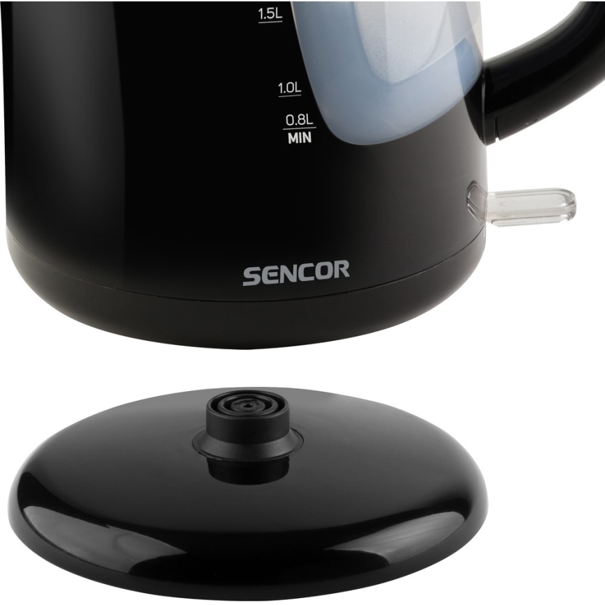 Sencor - Waterkoker 2,5 l 2200W/230V zwart