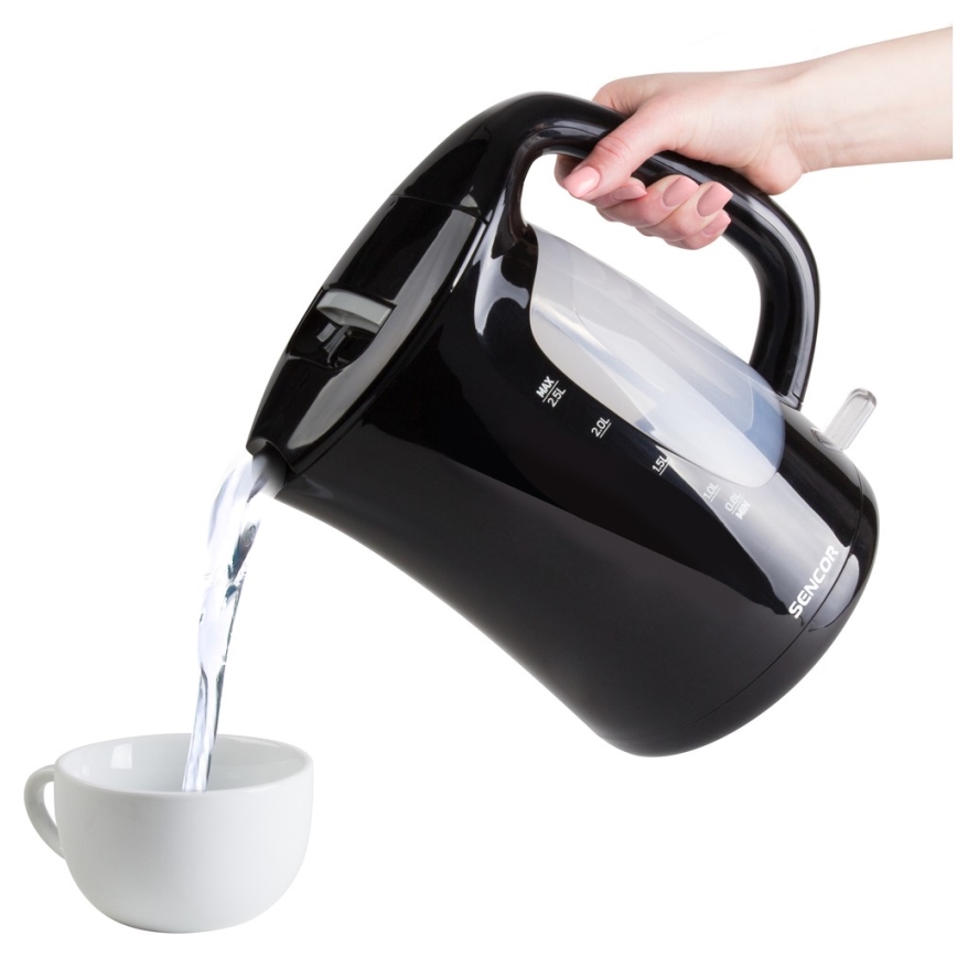 Sencor - Waterkoker 2,5 l 2200W/230V zwart