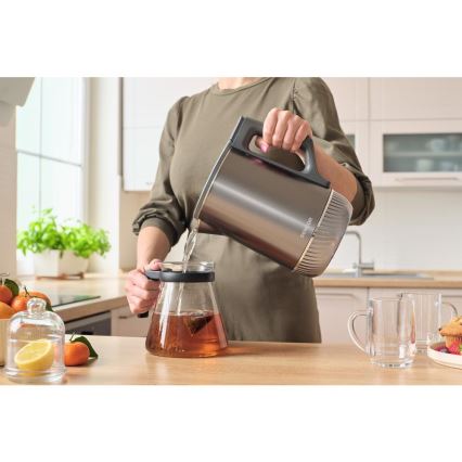 Sencor - Waterkoker met temperatuurregeling 1,7 l, 1800 W/230 V, RVS