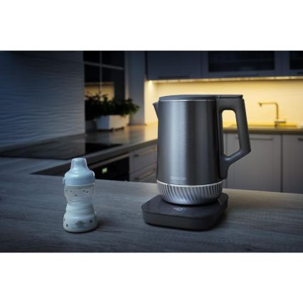 Sencor - Waterkoker met temperatuurregeling 1,7 l, 1800 W/230 V, RVS