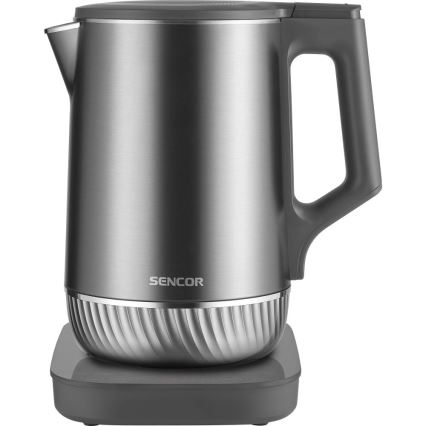 Sencor - Waterkoker met temperatuurregeling 1,7 l, 1800 W/230 V, RVS