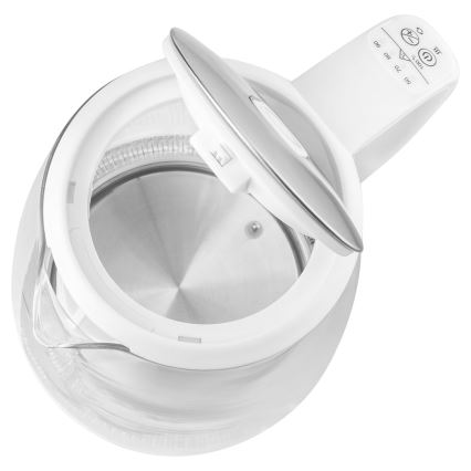 Sencor - Waterkoker met Thermoregulatie en LED Achtergrondverlichting 2 l 2200W/230V wit