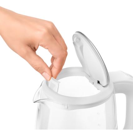 Sencor - Waterkoker met Thermoregulatie en LED Achtergrondverlichting 2 l 2200W/230V wit