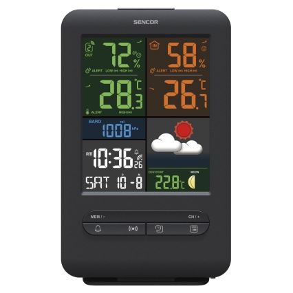 Sencor - Weer Station met Kleur LCD Scherm 5V/1xCR2032
