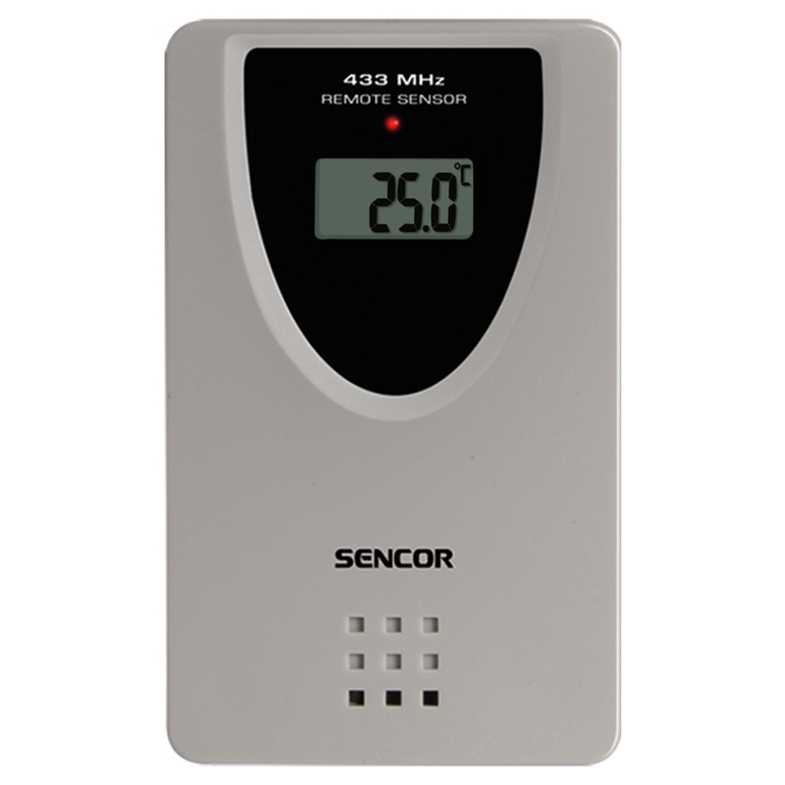 Sencor - Weerstation met kleur LCD display, wekker en projector 2xAA + 2xAAA