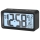 Sencor - Wekker met LCD display met thermometer 2xAAA zwart