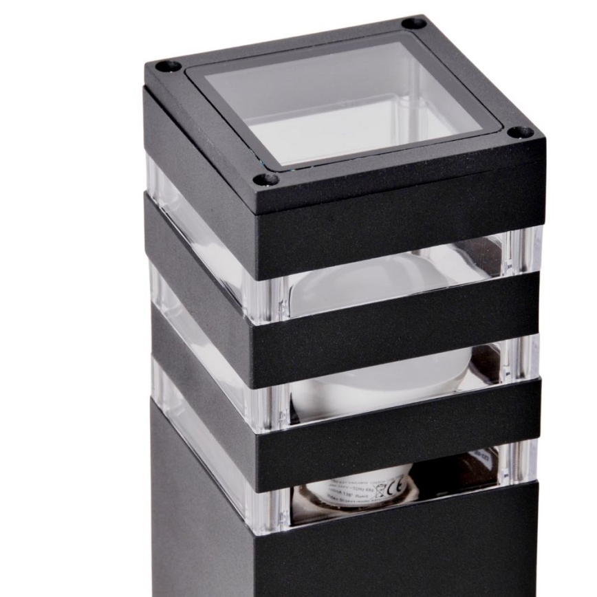 Sensorlamp voor buiten TEKSAS 1xE27/12W/230V IP44 74 cm grafiet