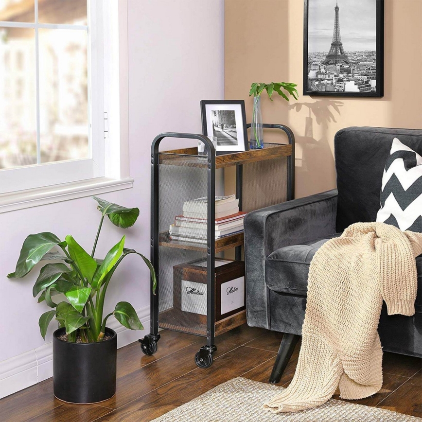 Serveertafel MARGE bruin/zwart