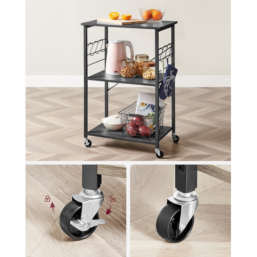 Serveertafel MARGE zwart