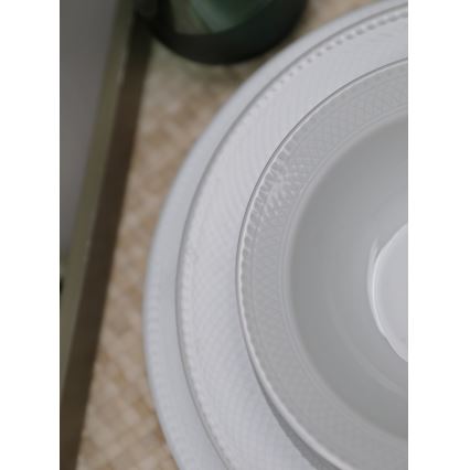 Serviesset 18-delig, wit/porselein