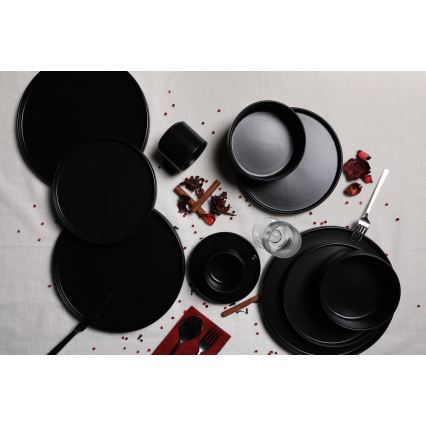 Serviesset 20-delig zwart/steengoed