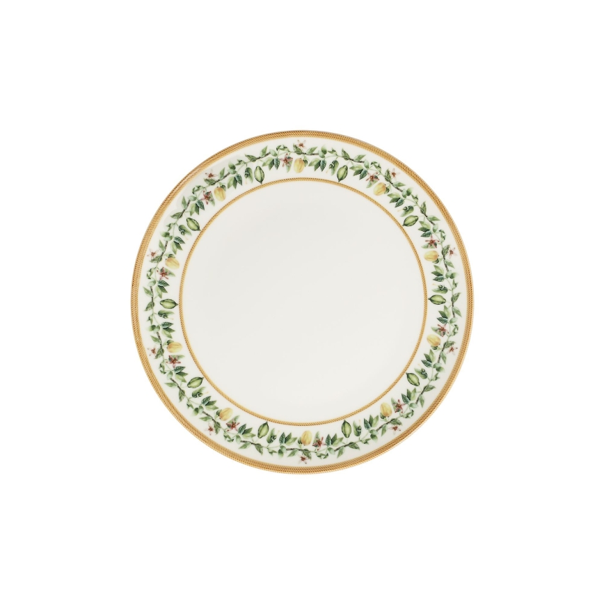 Serviesset 24-delig crème/beige/groen/porselein