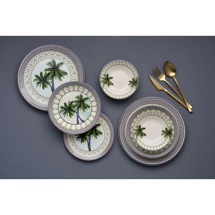 Serviesset 24-delig kleurrijk/keramiek