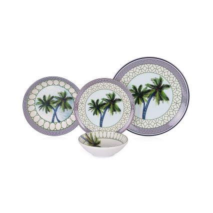 Serviesset 24-delig kleurrijk/keramiek