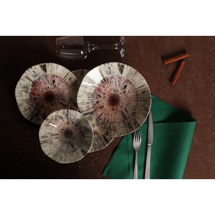 Serviesset 24-delig kleurrijk/porselein