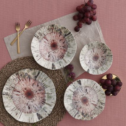 Serviesset 24-delig kleurrijk/porselein