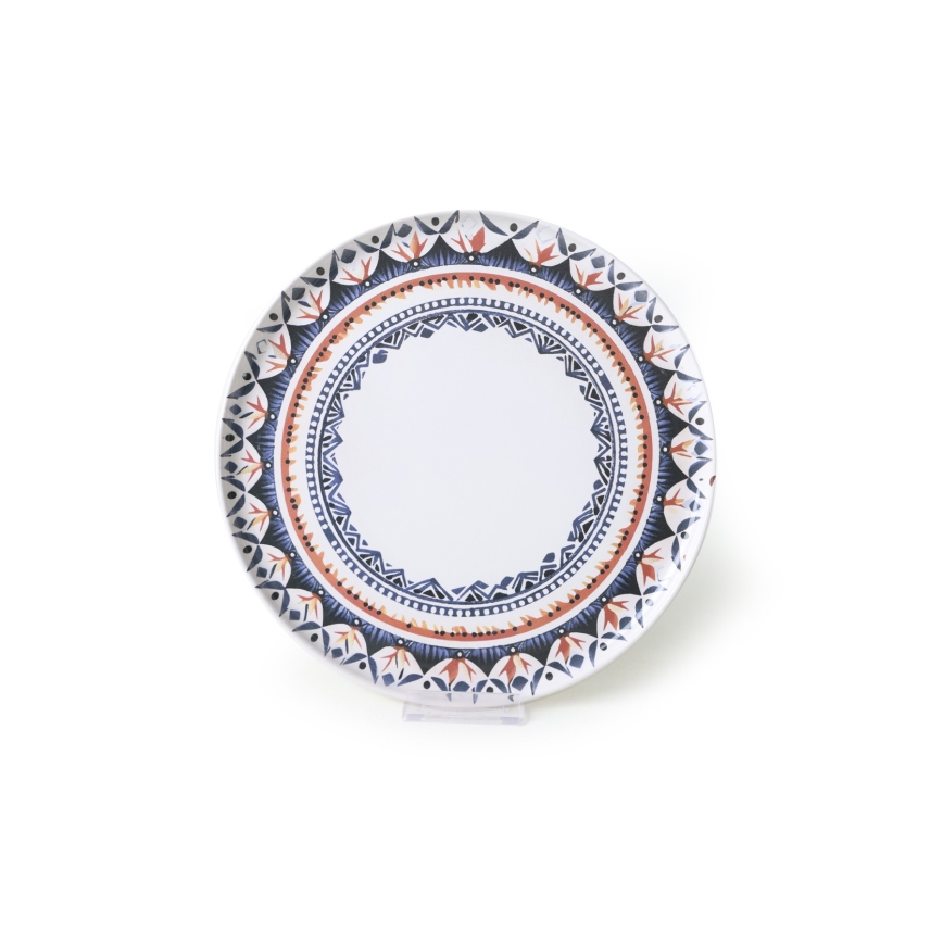 Serviesset 24-delig kleurrijk/steengoed